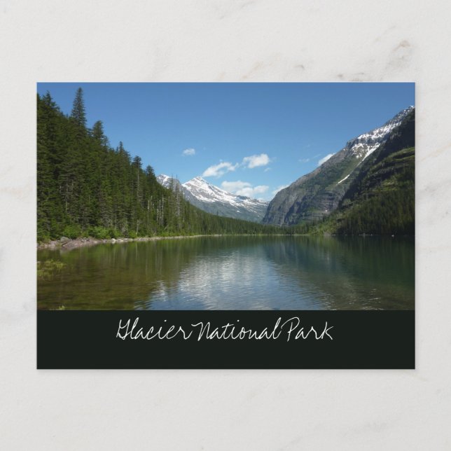 Carte Postale Avalanche Lake dans le parc national de Glacier (Devant)
