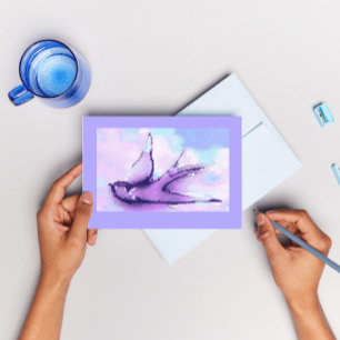 Carte Postale avaler l'oiseau la nuit