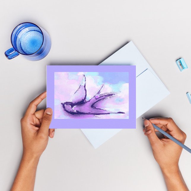 Carte Postale avaler l'oiseau la nuit (Créateur téléchargé)