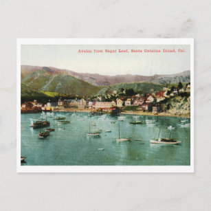 Carte Postale Avalon, Père Noël Catalina Island, CA Vintage