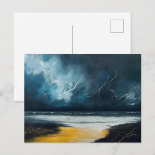 Carte Postale Avant la tempête – Paysage marin abstrait