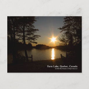 Carte Postale Avant Le Coucher Du Soleil