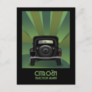 Carte postale Avant Traction Citroen