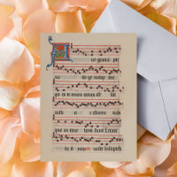 Ave gratia plena - Manuscrit médiéval d'Antiphon