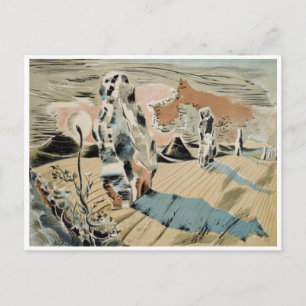 Carte Postale Avebury (1937) par Paul Nash