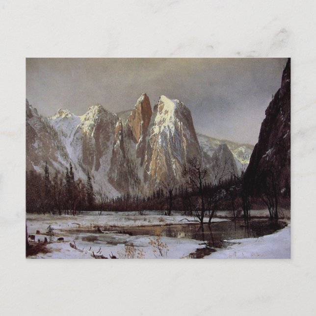 Carte Postale Avec Albert Bierstadt Peinture (Devant)