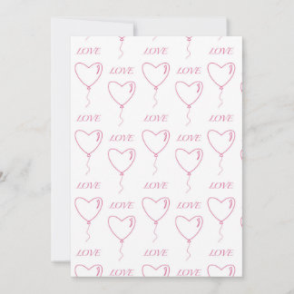 Carte postale avec amour