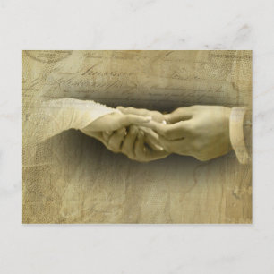 Carte Postale Avec cette bague, Romantique mariage vintage amour