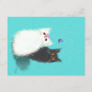 Carte postale avec chats