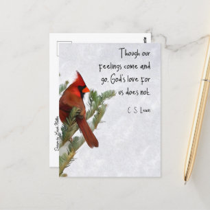Carte postale avec citation de C.S. Lewis