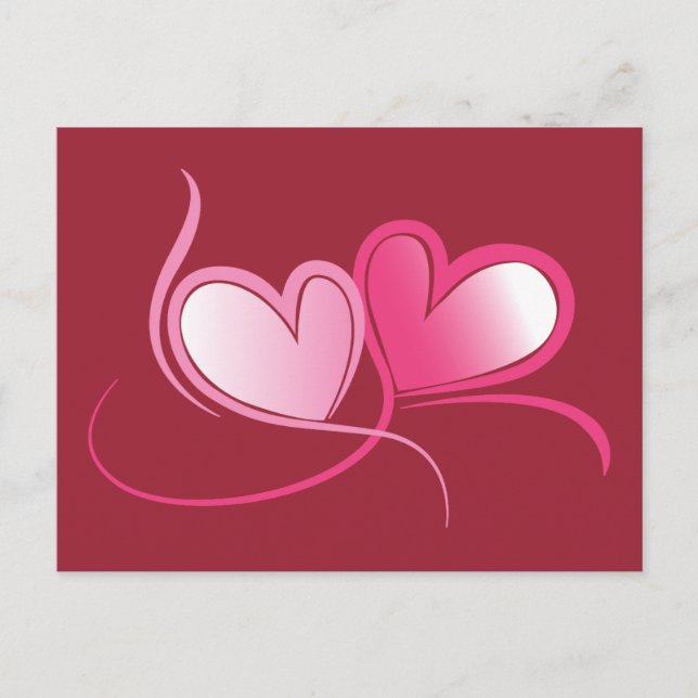 Carte postale avec coeur (Devant)