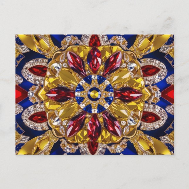 Carte postale avec Colombie Colors Design (Devant)