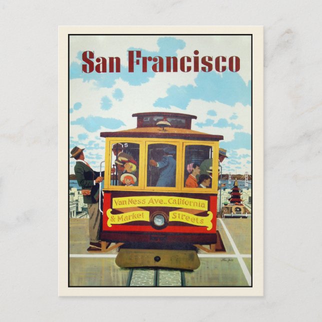 Carte postale avec Cool San Francisco Imprimer (Devant)