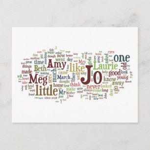 Carte postale avec des mots de Les Filles de Jo d'