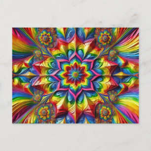 Carte postale avec design couleur LGBTQ