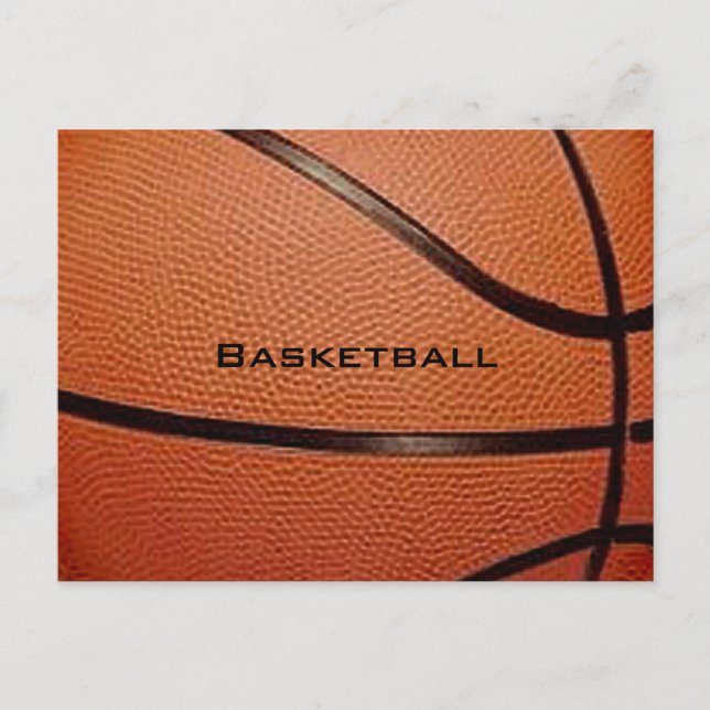 Carte postale avec design de basketball et calendr (Devant)