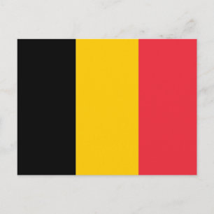 Carte postale avec Drapeau de Belgique