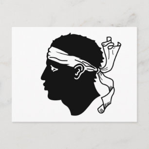 Carte postale avec Drapeau de Corse