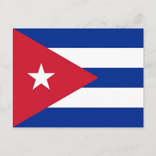 Carte postale avec drapeau de Cuba