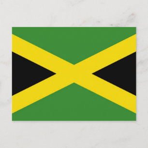 Carte postale avec Drapeau de Jamaïque