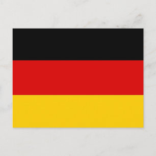 Carte postale avec Drapeau de l'Allemagne