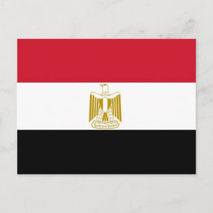 Carte postale avec Drapeau de l'Egypte
