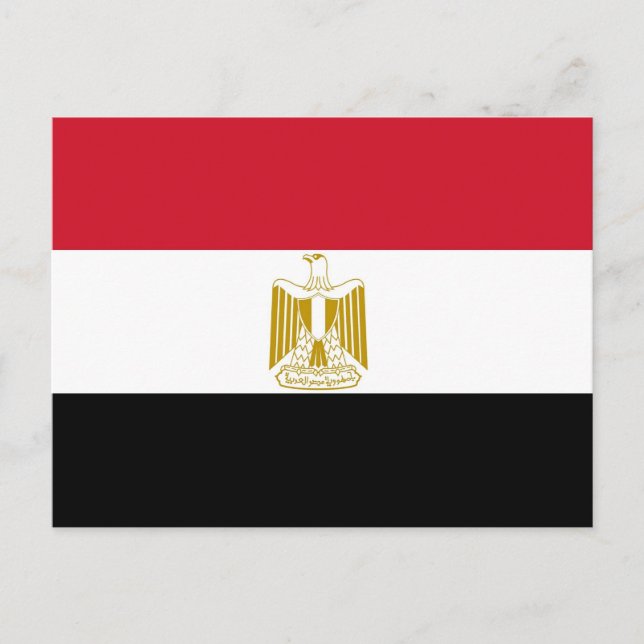 Carte postale avec Drapeau de l'Egypte (Devant)