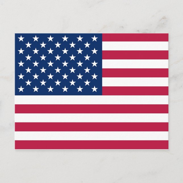 Carte postale avec Drapeau des États-Unis (Devant)