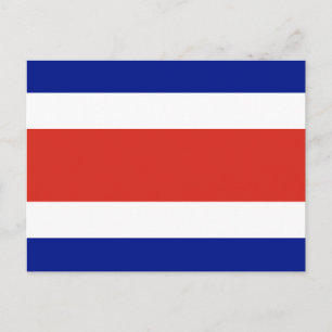 Carte postale avec Drapeau du Costa Rica