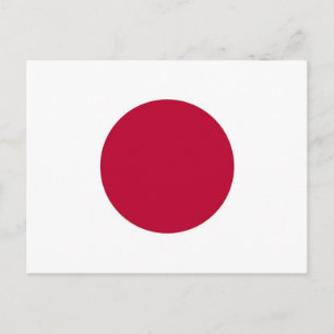 Carte postale avec drapeau du Japon