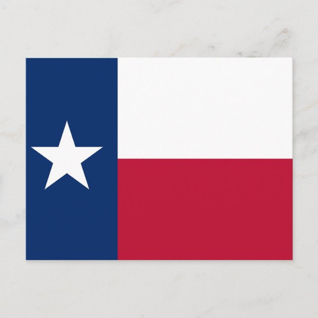 Carte postale avec Drapeau du Texas State - USA (Devant)