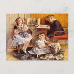 Carte Postale Avec Gad Frederik Clement Peinture