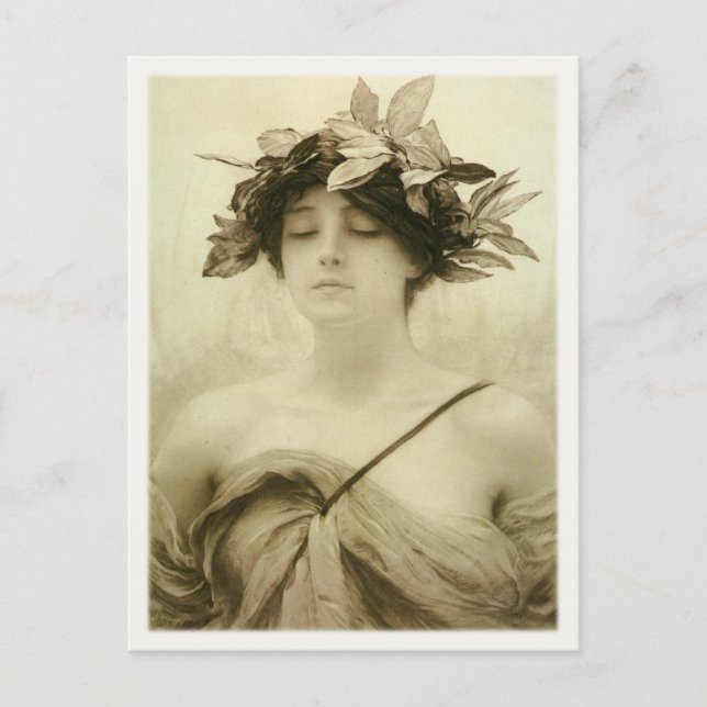 Carte Postale Avec Hubert von Herkomer Peinture (Devant)