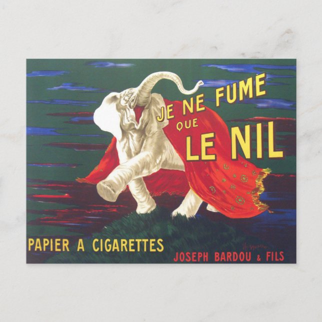Carte postale avec imprimé Poster vintage de Franc (Devant)