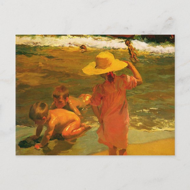 Carte Postale Avec Joaquin Sorolla y Bastida Peint (Devant)