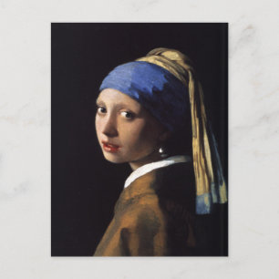 Carte Postale Avec Johannes Vermeer Peinture