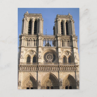 Carte postale avec la cathédrale de Notre Dame de