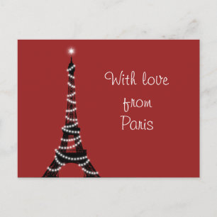 Carte Postale Avec l'amour de Paris