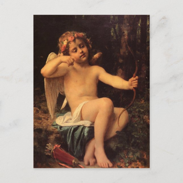 Carte Postale Avec Léon Bazile Perrault Peinture (Devant)