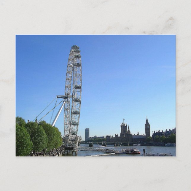 Carte postale avec London Eye Ferris Wheel (Devant)