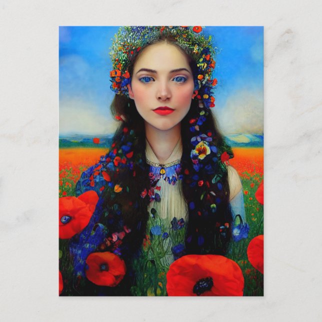 Carte postale avec l'Ukraine (Devant)