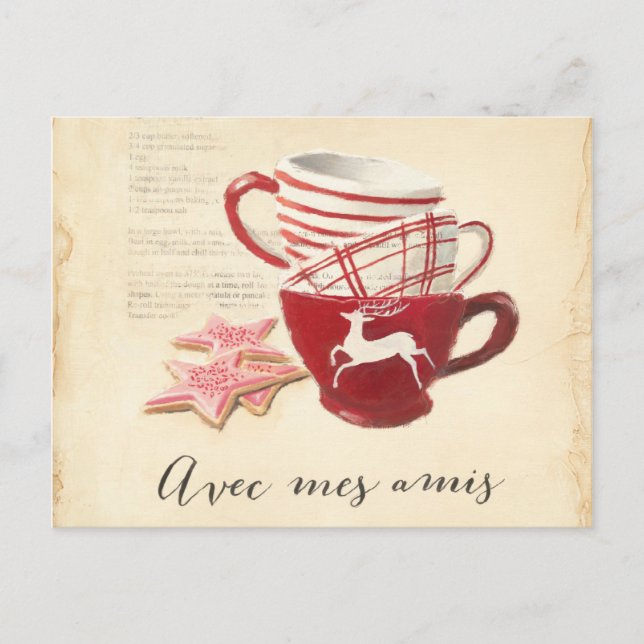 Carte Postale Avec Mes Amis (Devant)