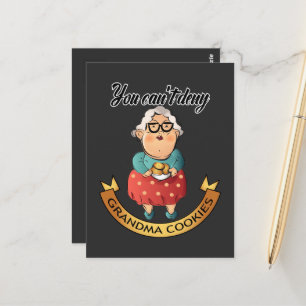 Carte postale avec panneau Vous ne pouvez pas refu