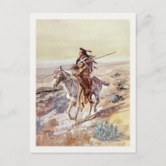 Carte Postale Avec Peinture De Native American
