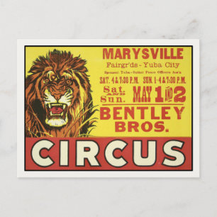 Carte postale avec Poster Vintage Circus