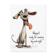 Avec un texte personnalisé, 🐶whippet fou 🤪