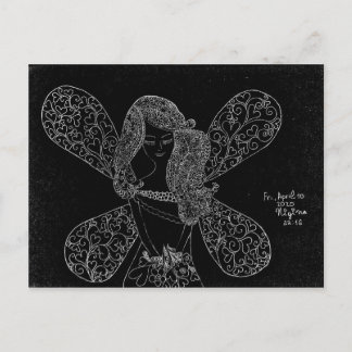 Carte postale avec une belle dentelle design simul