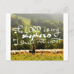 Carte postale avec verset biblique
