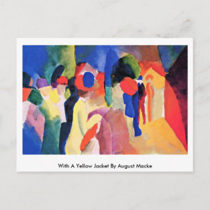 Carte Postale Avec Veste Jaune D'Août Macke