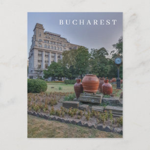 Carte postale avec vue du parc Cismigiu à Bucarest